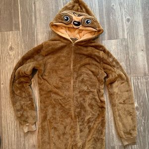 Hooded sloth pajamas
